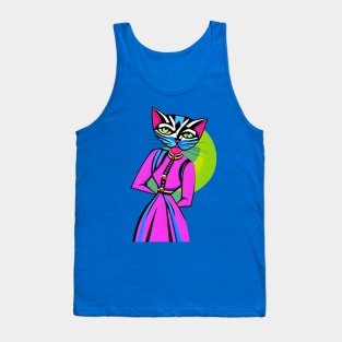 Cubist Cat Lady Tank Top